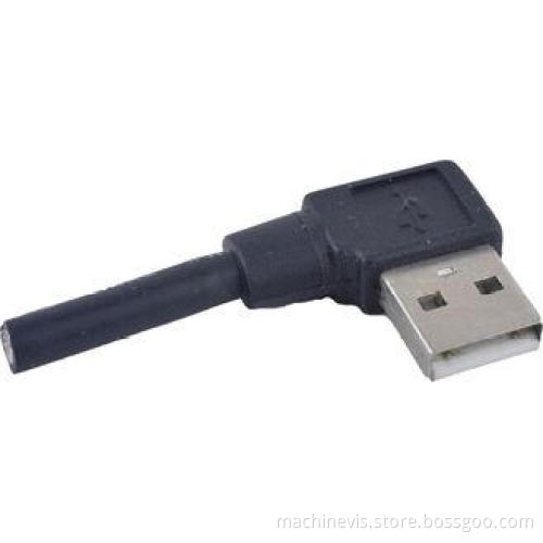 Black Right Angle CCD Camera USB Cable / USB3.0 Straight Di
